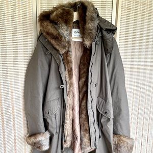 Utility Parka With Removable Faux Fur Lining